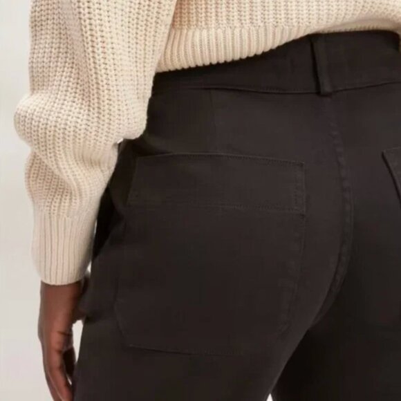 NWT Everlane The Organic Kick Flare Pant Womens 0 Black - Picture 4 of 13